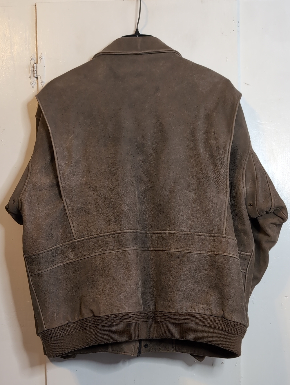 Cabela's Leather Bomber Jacket mens XL - Picture 8 of 8